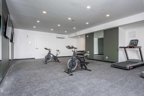 1406-111 Wolf Creek Drive Se, Calgary, AB - Indoor Photo Showing Gym Room