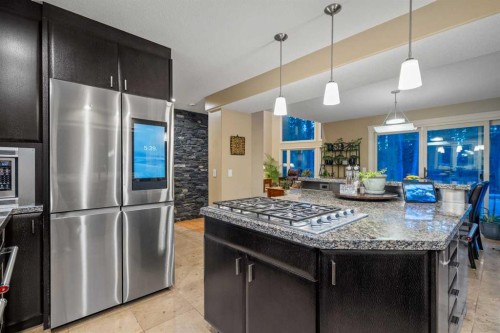 39 Echlin Drive, Bragg Creek, AB - Indoor Photo Showing Kitchen With Upgraded Kitchen