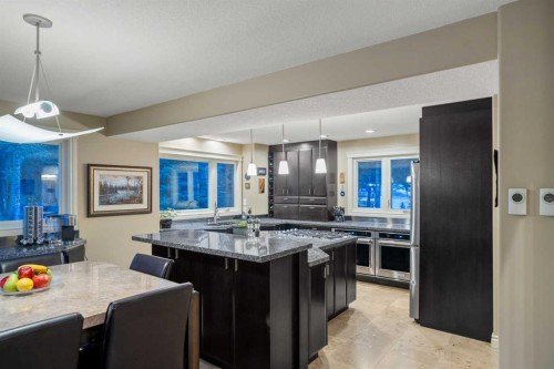 39 Echlin Drive, Bragg Creek, AB - Indoor Photo Showing Kitchen With Double Sink