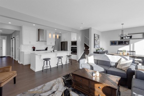 160 Precedence Hill, Cochrane, AB - Indoor Photo Showing Living Room