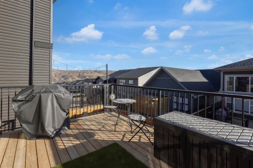160 Precedence Hill, Cochrane, AB - Outdoor With Deck Patio Veranda With Exterior