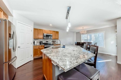 574 Chaparral Drive Se, Calgary, AB - Indoor Photo Showing Kitchen With Stainless Steel Kitchen