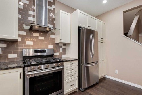 301 Auburn Meadows Boulevard Se, Calgary, AB - Indoor Photo Showing Kitchen With Stainless Steel Kitchen