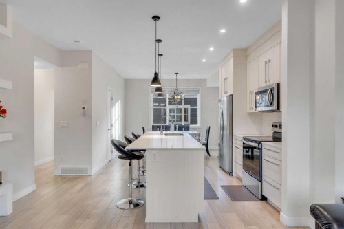 106-72 Cornerstone Manor, Calgary, AB - Indoor Photo Showing Kitchen With Stainless Steel Kitchen With Upgraded Kitchen