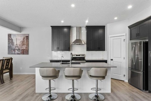 78 Corner Meadows Row Ne, Calgary, AB - Indoor Photo Showing Kitchen With Stainless Steel Kitchen With Upgraded Kitchen