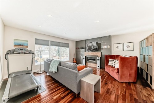 12 Varbow Place Nw, Calgary, AB - Indoor With Fireplace