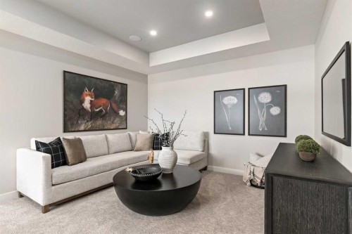 89 Heartwood Lane Se, Calgary, AB - Indoor Photo Showing Living Room