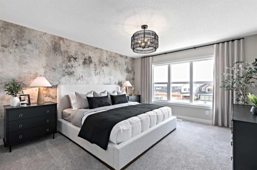 89 Heartwood Lane Se, Calgary, AB - Indoor Photo Showing Bedroom