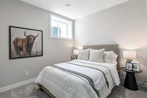 89 Heartwood Lane Se, Calgary, AB - Indoor Photo Showing Bedroom