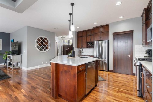 80 Sage Valley Park Nw, Calgary, AB - Indoor Photo Showing Kitchen With Stainless Steel Kitchen