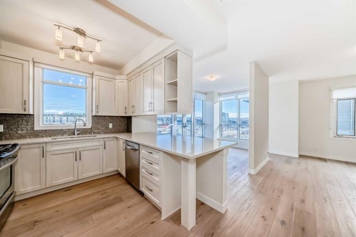 802-16 Varsity Estates Circle Nw, Calgary, AB - Indoor Photo Showing Kitchen With Upgraded Kitchen