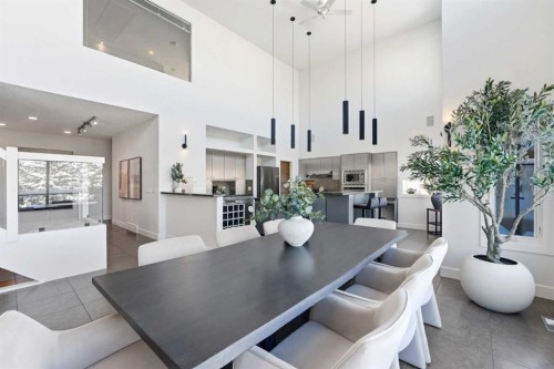 16 Hamptons Cove Nw, Calgary, AB - Indoor Photo Showing Dining Room