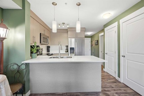 7206-302 Skyview Ranch Drive Ne, Calgary, AB - Indoor Photo Showing Kitchen With Upgraded Kitchen