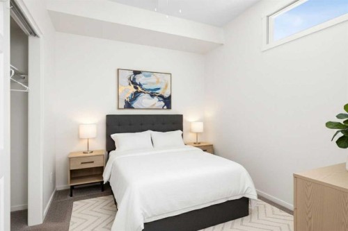 2205-215 Legacy Boulevard Se, Calgary, AB - Indoor Photo Showing Bedroom
