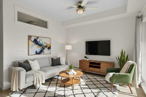 2205-215 Legacy Boulevard Se, Calgary, AB - Indoor Photo Showing Living Room