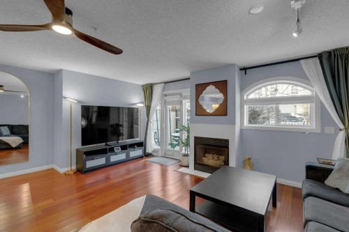 103-923 15 Avenue Sw, Calgary, AB - Indoor Photo Showing Living Room With Fireplace