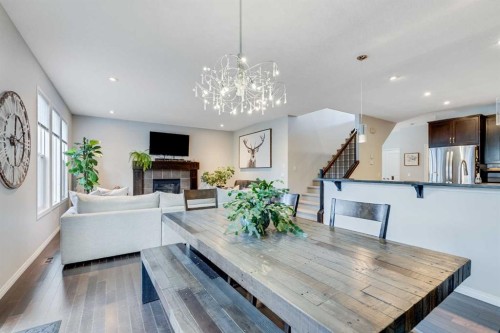 113 Copperpond Bay Se, Calgary, AB - Indoor With Fireplace