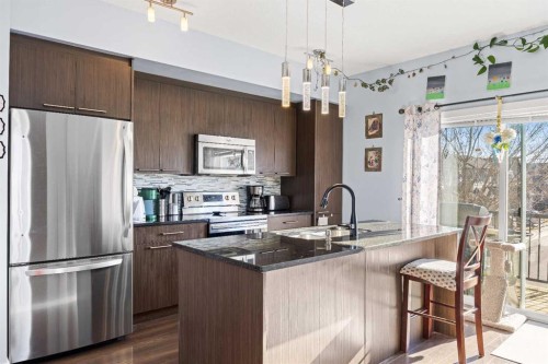 319 Taralake Way Ne, Calgary, AB - Indoor Photo Showing Kitchen With Upgraded Kitchen