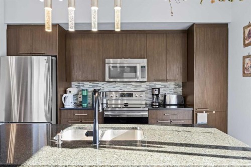 319 Taralake Way Ne, Calgary, AB - Indoor Photo Showing Kitchen With Double Sink