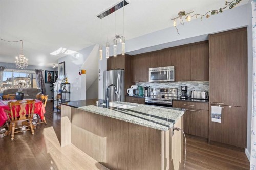 319 Taralake Way Ne, Calgary, AB - Indoor Photo Showing Kitchen With Upgraded Kitchen