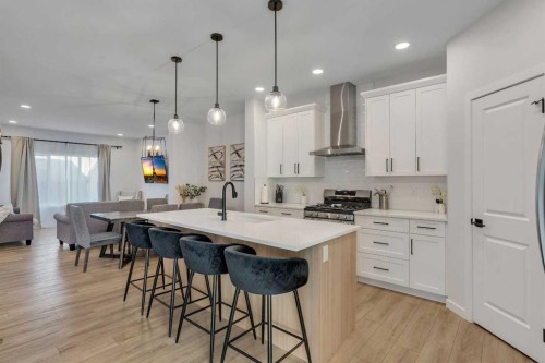 7582 202 Avenue Se, Calgary, AB - Indoor Photo Showing Kitchen With Upgraded Kitchen