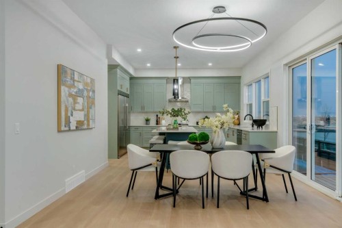 341 Limestone Bay, Balzac, AB - Indoor Photo Showing Dining Room