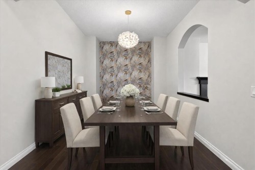 194 Sherwood Mount Nw, Calgary, AB - Indoor Photo Showing Dining Room