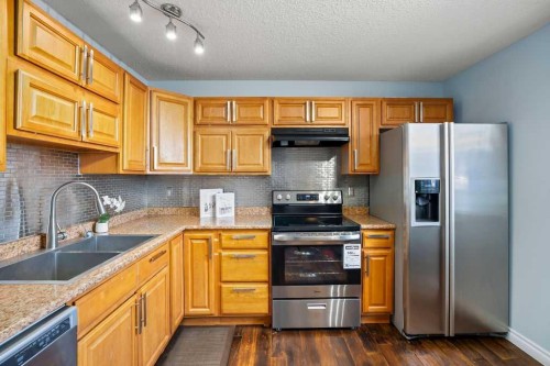74 Castledale Way Ne, Calgary, AB - Indoor Photo Showing Kitchen With Double Sink