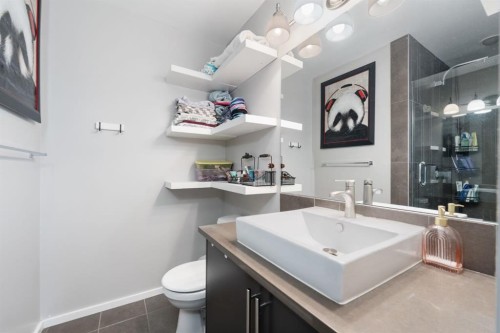 201-414 Meredith Road Ne, Calgary, AB - Indoor Photo Showing Bathroom