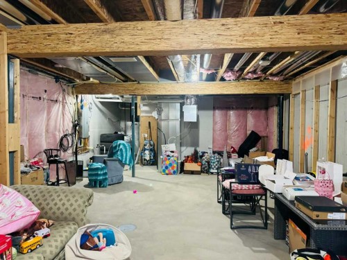 1509 Bayview Point Sw, Airdrie, AB - Indoor Photo Showing Basement