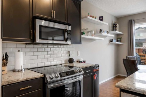 526 New Brighton Drive Se, Calgary, AB - Indoor Photo Showing Kitchen With Upgraded Kitchen