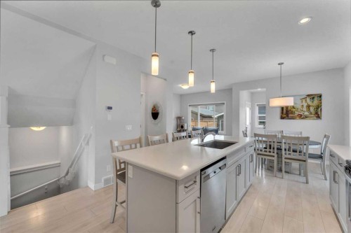 7 Corner Meadows Common Ne, Calgary, AB - Indoor Photo Showing Kitchen With Upgraded Kitchen