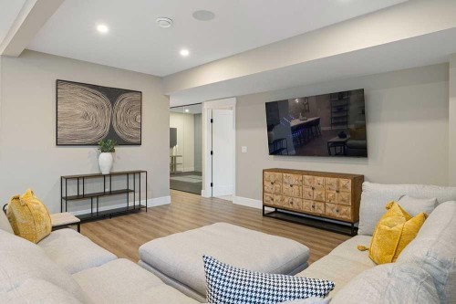 301 Limestone Bay, Balzac, AB - Indoor Photo Showing Living Room