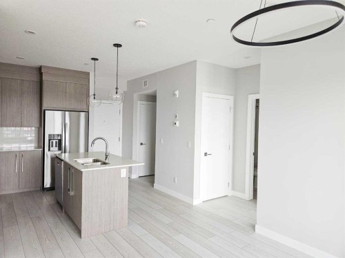 2413-111 Wolf Creek Drive Se, Calgary, AB - Indoor Photo Showing Kitchen With Stainless Steel Kitchen With Upgraded Kitchen