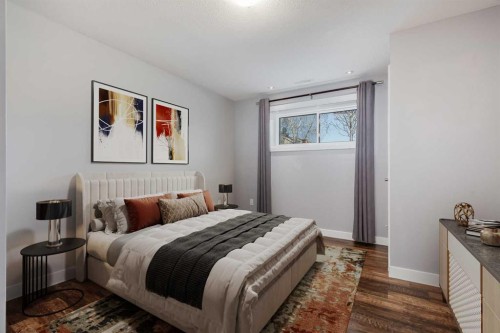 8111 Ranchview Drive Nw, Calgary, AB - Indoor Photo Showing Bedroom