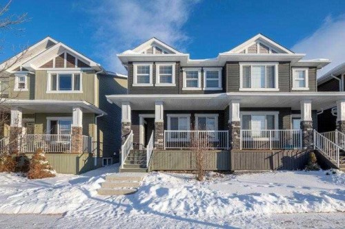 226 Redstone Drive Ne, Calgary, AB - Outdoor With Deck Patio Veranda With Facade