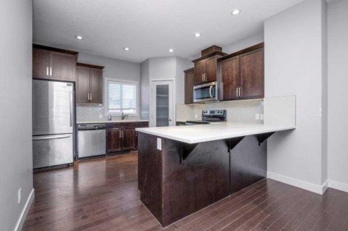 226 Redstone Drive Ne, Calgary, AB - Indoor Photo Showing Kitchen With Upgraded Kitchen