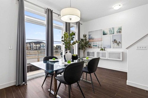 404 Redstone View Ne, Calgary, AB - Indoor Photo Showing Dining Room