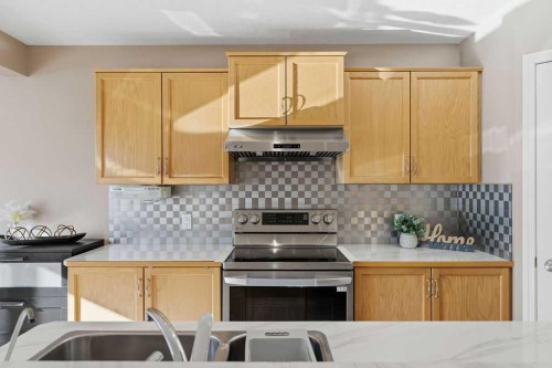178 Kincora View Nw, Calgary, AB - Indoor Photo Showing Kitchen With Double Sink