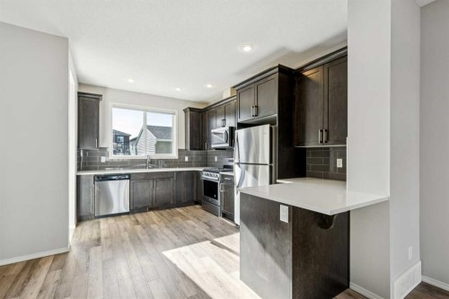 95 Cornerstone Avenue Ne, Calgary, AB - Indoor Photo Showing Kitchen With Upgraded Kitchen