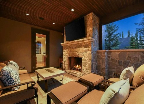 31 Spring Valley Heights Sw, Calgary, AB - Outdoor With Fireplace With Deck Patio Veranda With Exterior