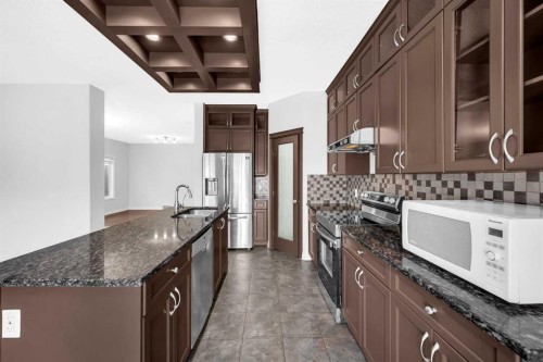 422 Taralake Way Ne, Calgary, AB - Indoor Photo Showing Kitchen With Upgraded Kitchen