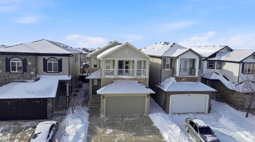 422 Taralake Way Ne, Calgary, AB - Outdoor With Deck Patio Veranda With Facade