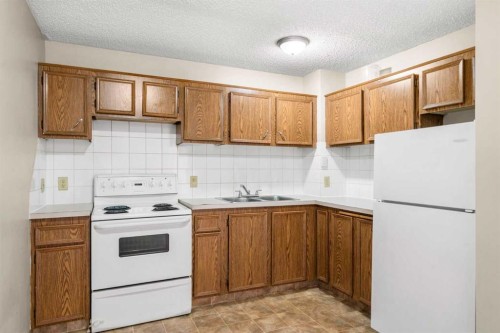 93-1155 Falconridge Drive Ne, Calgary, AB - Indoor Photo Showing Kitchen With Double Sink