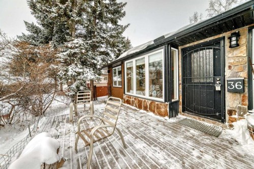 36 Dalrymple Green Nw, Calgary, AB - Outdoor With Deck Patio Veranda