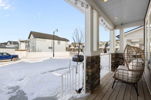 277 Ellen Way, Crossfield, AB - Outdoor With Deck Patio Veranda With Exterior