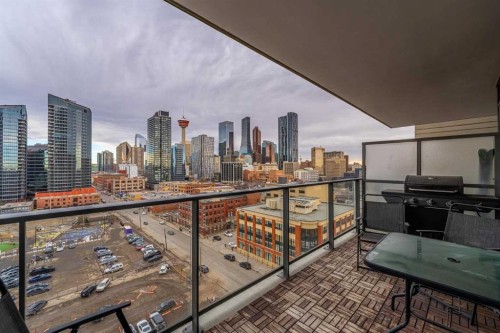 1007-1122 3 Street Se, Calgary, AB - Outdoor With Balcony With View