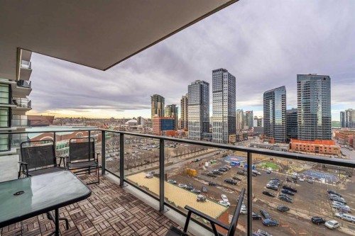 1007-1122 3 Street Se, Calgary, AB - Outdoor With Balcony With View
