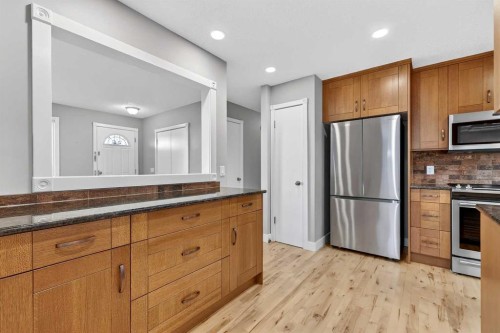 740 Lysander Drive Se, Calgary, AB - Indoor Photo Showing Kitchen With Stainless Steel Kitchen