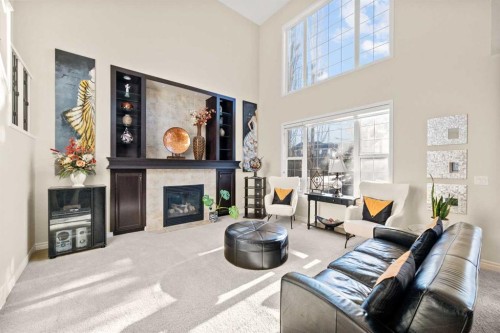 5 Cranarch Way Se, Calgary, AB - Indoor Photo Showing Other Room With Fireplace